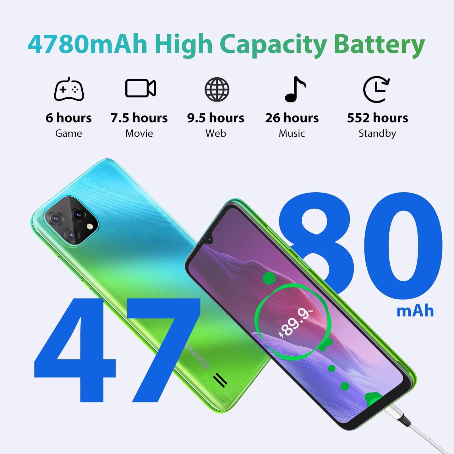 Unlocked Smartphones, A55, 2022 Unlocked Cell Phones Android 11, 6.528'' HD+,3GB RAM 16GB Rom,4780Mah High Capacity Battery,3-Card Slots,4G Dual Sim,Wi-Fi,8Mp+5Mp,Face Id,T-Mobile Phone,Black