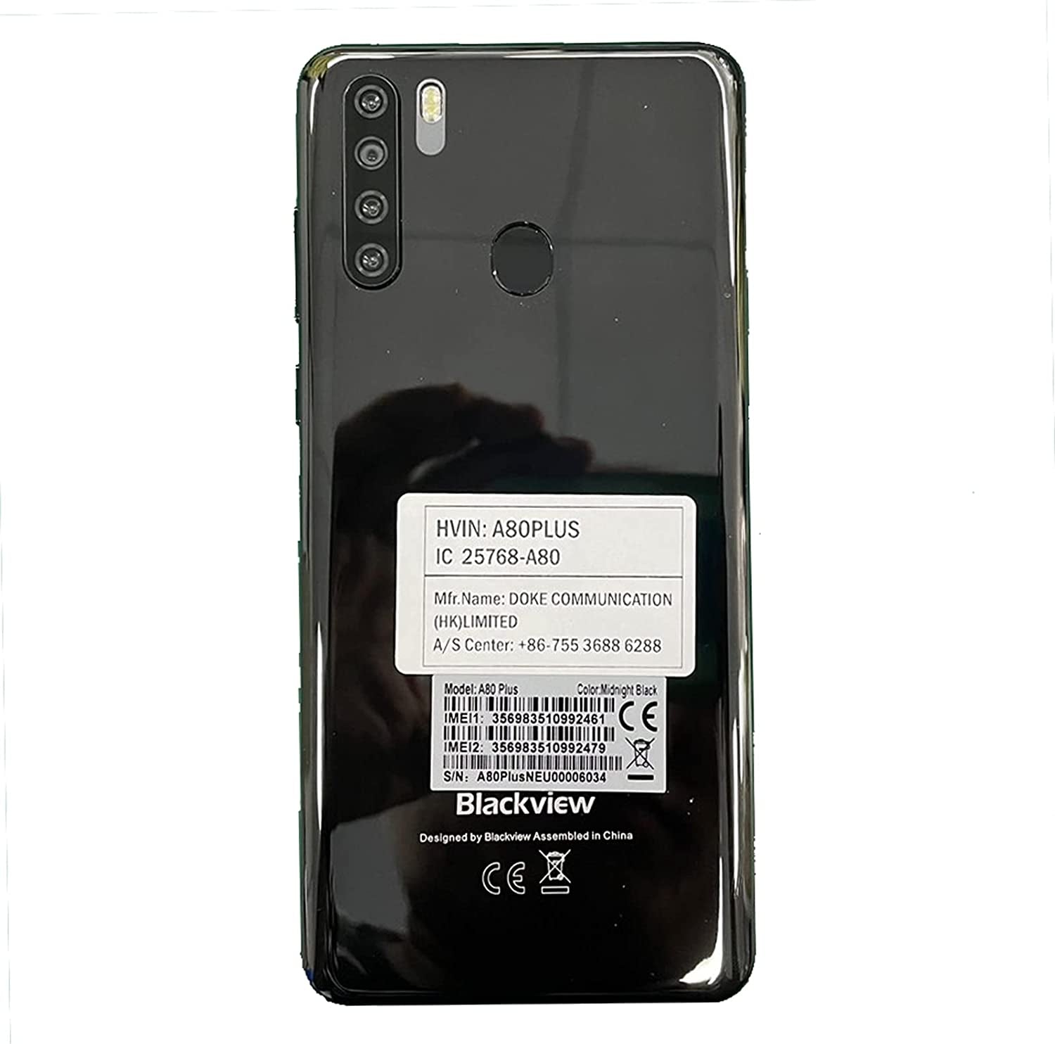 Unlocked Smartphones, A80 Plus, Dual Sim Unlocked Cell Phones, Bundle Android 10 OS 4GB+64GB ROM, 6.5" HD+, Fingerprint Face Detection, 4680Mah Capacity Battery, 4G Tmobile Android Phone